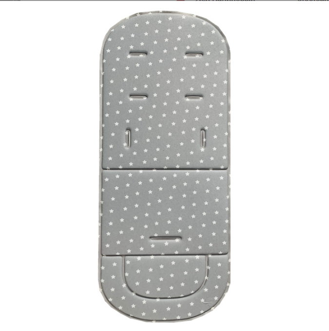 Матрацик - вкладиш в коляску Сірий в зірочку (05058), фото 1