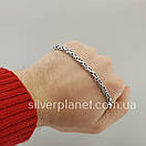 Чоловічий срібний браслет лисячий хвіст. Круглий браслет на руку Візантія чорнене срібло 925 розмір 23 см, фото 10