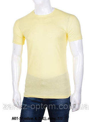 Футболка чоловіча молодіжна Туреччина жовтий (S-XL) оптом 105524, фото 1