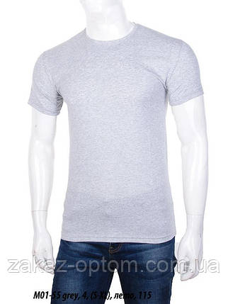 Футболка чоловіча молодіжна Туреччина сірий (S-XL) оптом 105525, фото 1