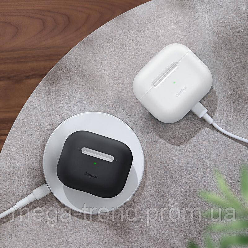 Чохол для AirPods 3 BASEUS Super Thin Silica Gel Case For Pods (2021) (WIAPPOD-CBZ02) - фото 4 - id-p1878953838