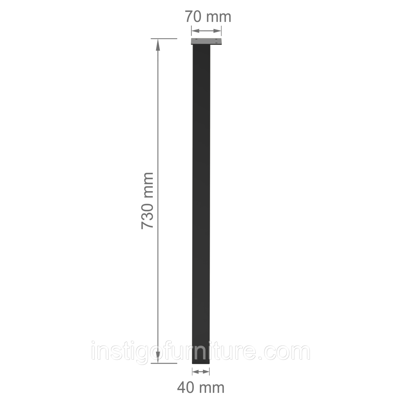 Ножка из металла H=730mm - фото 7 - id-p1878976413