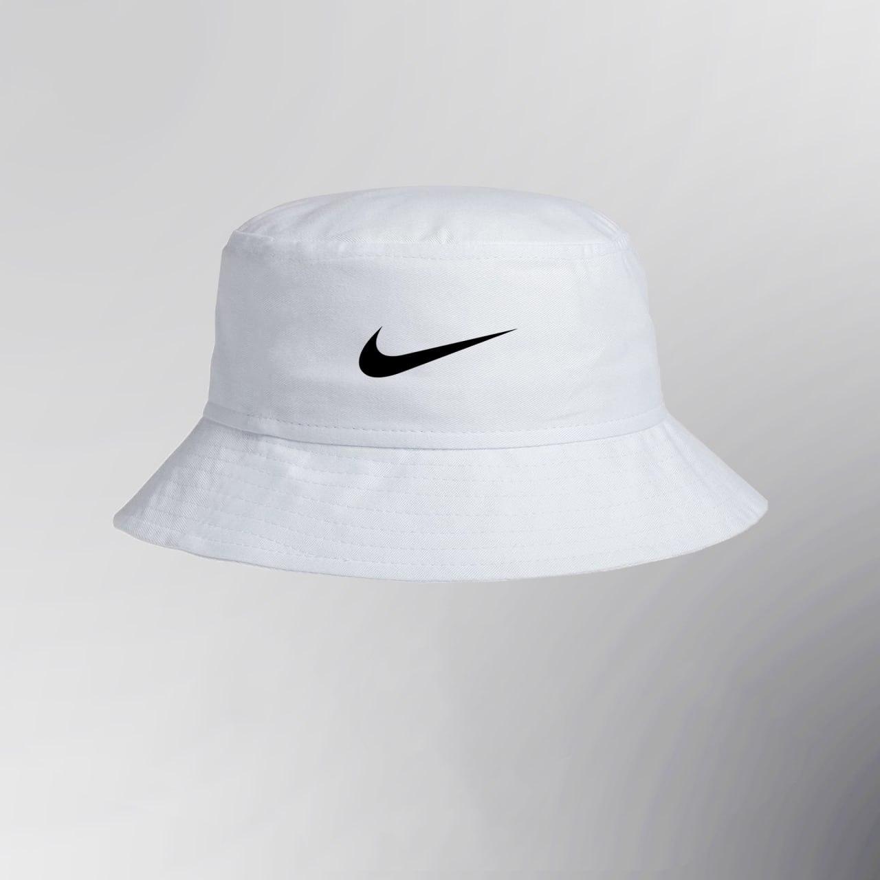 Панама Nike чоловіча жіноча літня біла панамка на літо найк коттонова повсякденна