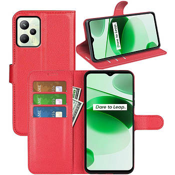 Чохол-книжка Litchie Wallet для Realme C35 Red