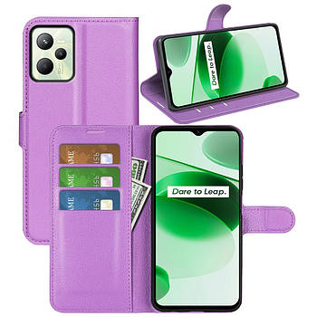 Чохол-книжка Litchie Wallet для Realme C35 Violet