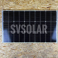 Монокристалическая, стеклянная, каркасная солнечная панель Dokio 18V 100 Вт