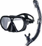 Набір маска і трубка Aqua Speed VANUA + BORNEO(MESH BAG) 8235 чорний Уні OSFM KU-22