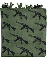 Арфатка шемаг тактическая военный армейский хлопковый шарф KOMBAT 110x115см оливковый KU-22