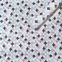 Самоклеющаяся пленка розовая мозаика 0,45х10м (KN-X0187-1) SW-00001233 KU-22