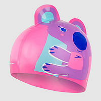 Шапка для плавания Speedo KOALA PRT CHARACTER CAP IU розовый, пурпурный дит OSFM KU-22