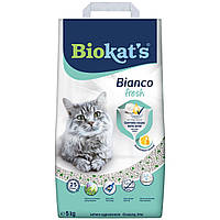 Наполнитель для кошачьего туалета Biokats Bianco Fresh бентонитовый, 5 кг