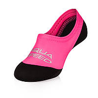 Шкарпетки для басейну Aqua Speed NEO SOCKS 6099 чорний, рожевий дит 20-21 KU-22