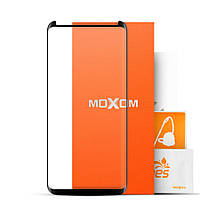 Защитное стекло MOXOM для Samsung S8 plus черный