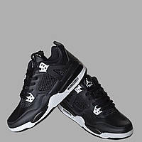 Кросівки джордани найк ретро 4 Nike Air jordan retro 4 шкіряні, Чоловічі високі аір джордан 4