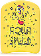 Доска для плавания Aqua Speed KIDDIE KICKBOARD Octopus 6897 желтый дит 31x23x2,4cм GL-55