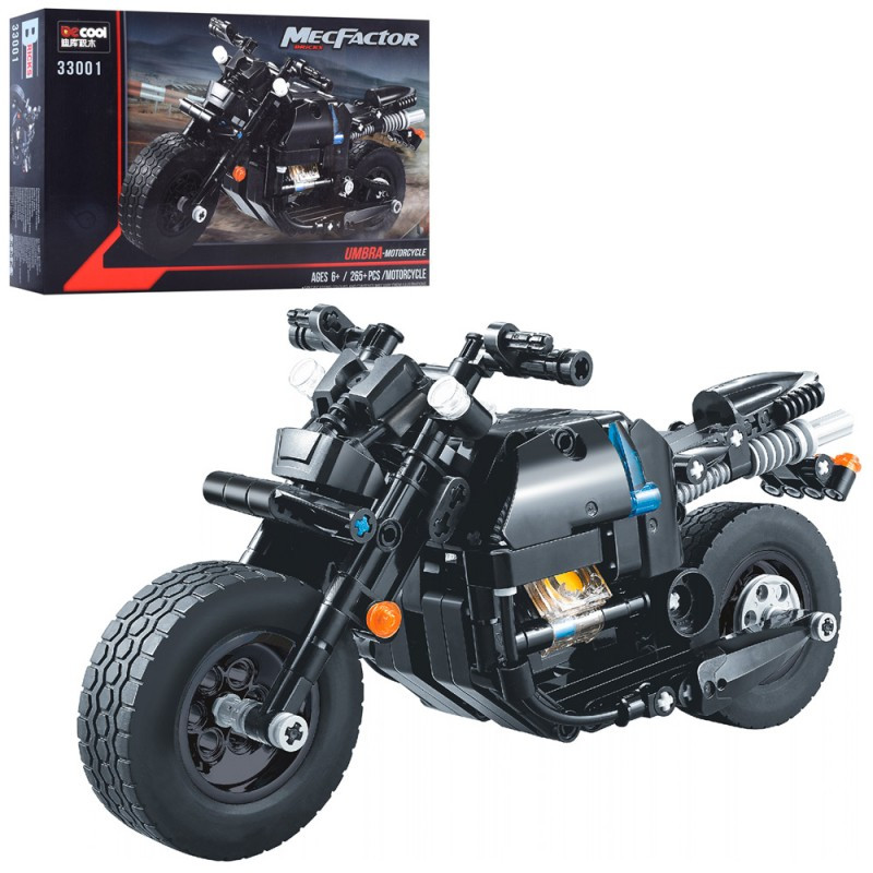 Конструктор KB 199, мотоцикл, 23 см, 265 деталей, фото 1