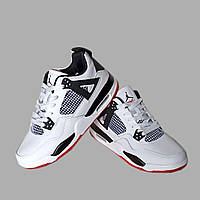 Кроссовки джордан найк ретро 4 Nike Air jordan retro 4 кожа, Мужские високие найк аир джордан 4