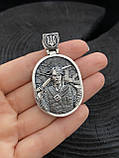 Срібна підвіска Козак - Воїн, фото 5