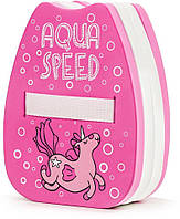 Дошка для плавання Aqua Speed Backfloat KIDDIE Unicorn 6898 рожевий дит 22х18х8см DR-11