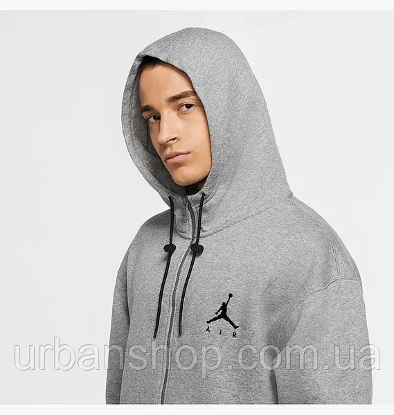 Urbanshop com ua Nike Air Jordan Jumpman Air Fleece Full Zip Hoodie Grey CK6679 091 URBANSHOP.COM.UA