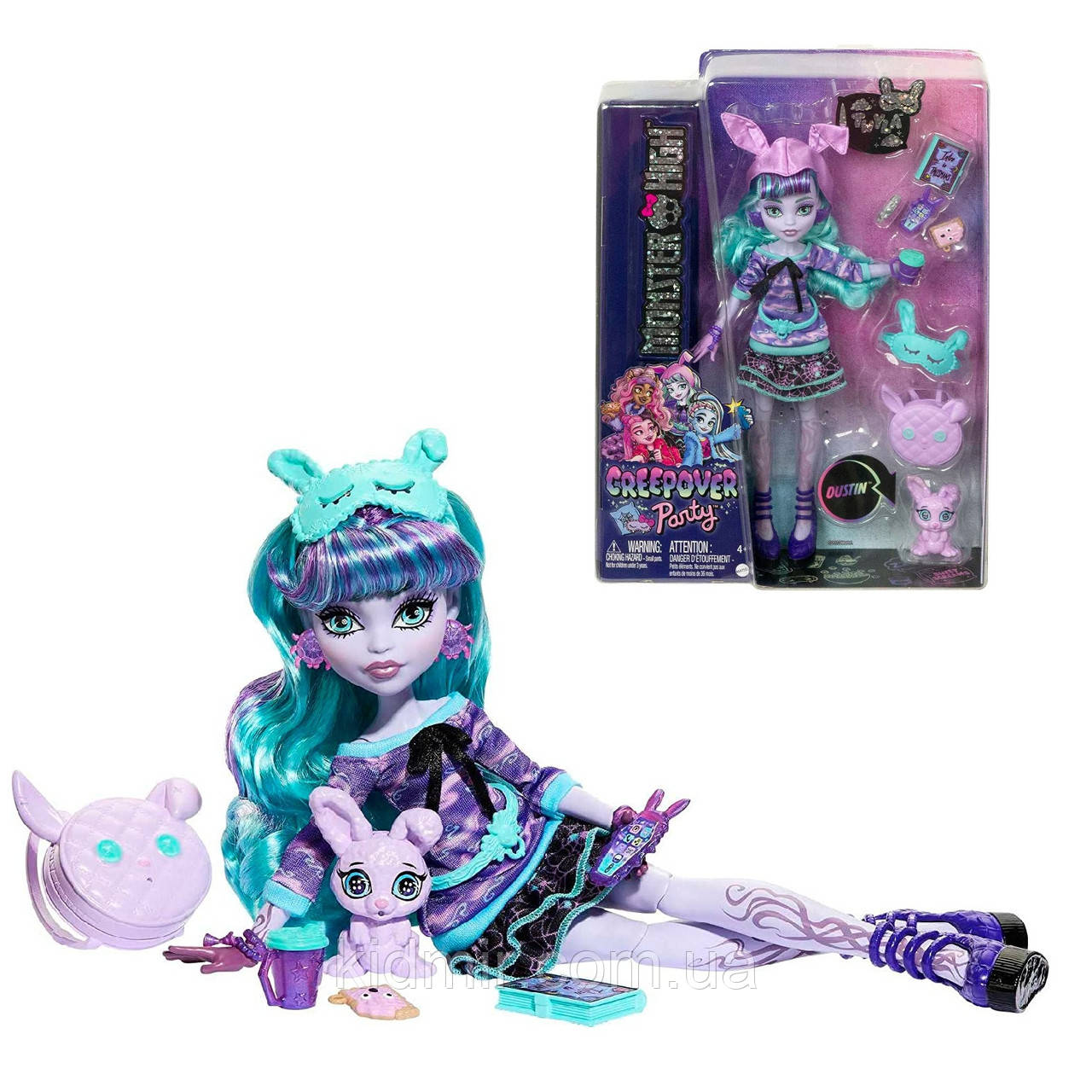 Monster High Twyla HLP87 Лялька Монстр Хай Твайла Піжамна вечірка, фото 1