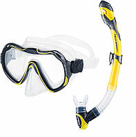 Набір маска і трубка Aqua Speed JAVA + ELBA 8206 жовтий Уні OSFM KU-22