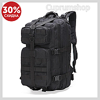 Тактический практичный штурмовой рюкзак MIL-TEC черный, Рюкзак ЗСУ 25 л