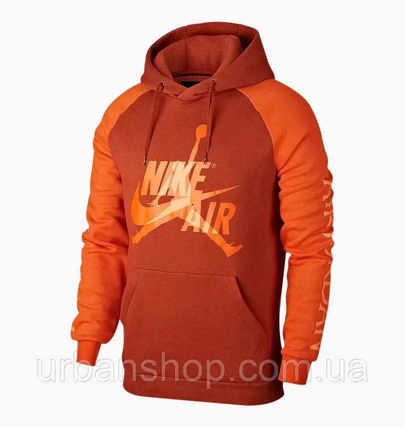 Urbanshop com ua Худі чоловіче Nike Air Jordan Jumpman Classics Fleece Po Hoodie Orange BV6010-246 РОЗМІРИ
