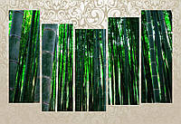 Модульная картина "Бамбуковый лес"