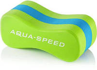 Колобашка для плавания Aqua Speed JUNIOR 3 LAYESR PULLBUOY 7308 зеленый, голубой Уни 20x8х10см GL-55