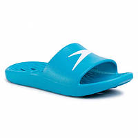 Шлепанцы Speedo SLIDES ONE PIECE JU голубой, белый детский 38 GL-55