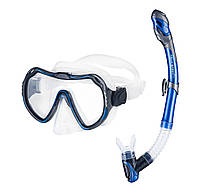 Набор маска и трубка Aqua Speed JAVA + ELBA 8205 синий Уни OSFM GL-55