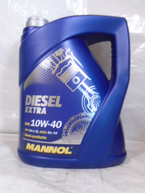 Дизельне моторне масло 10W-40 полусинтетика Mannol Extra Diesel CH-4 5л