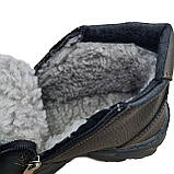 Черевики чоловічі зимові на дві блискавки чорні (Сгб-7-1), фото 7