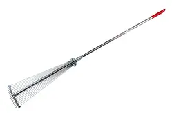 Граблі віялові 15 прутнів розсувні з ручкою Intertool