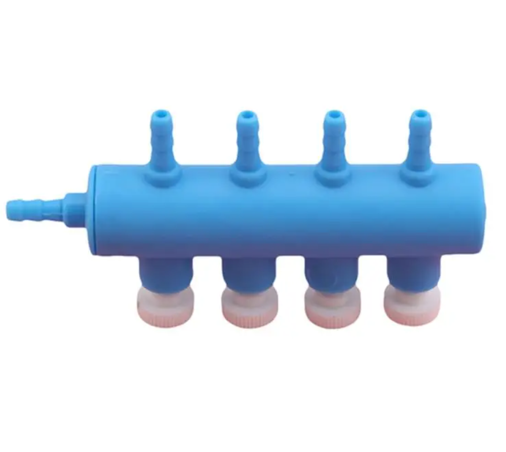 Распределитель, AQUAXER Blue гребёнка, 4 выхода