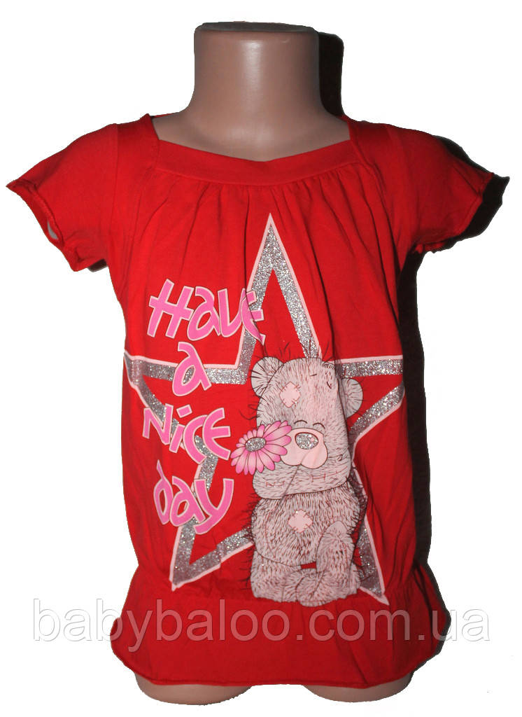 Футболка з принтом для дівчинки "Мишка зірка" (від 5 до 8 років) - арт.323974864