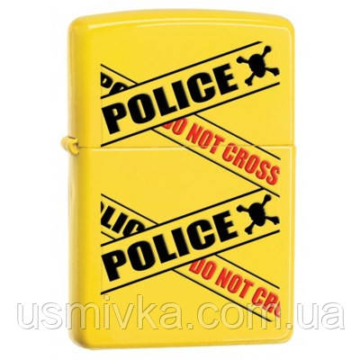 Запальничка Zippo 28060 POLICE CAUTION жовта 28060