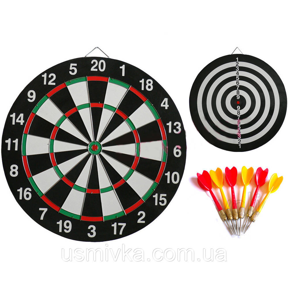 Игра спортивнная дартс мишень, на шесть дротиков. NN62015, фото 1