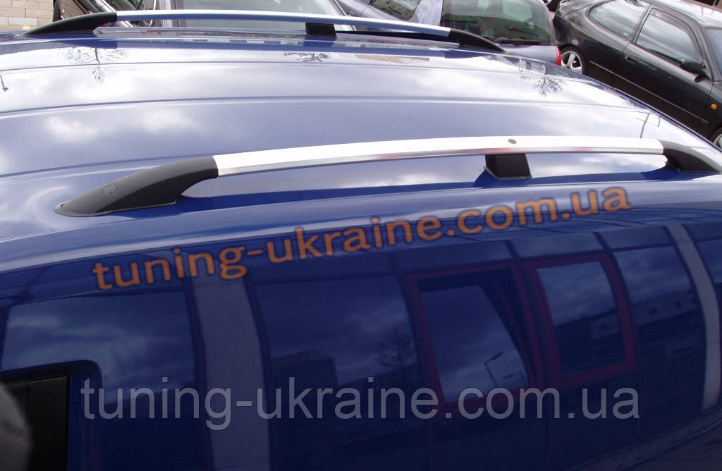 Рейлинги на крышу алюминиевые концевики ALM для Mercedes Vito 2004+ - фото 2 - id-p323978698