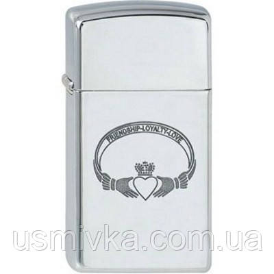 Запальничка Zippo 170.012 Friendship Loyalty Love сіра 170012