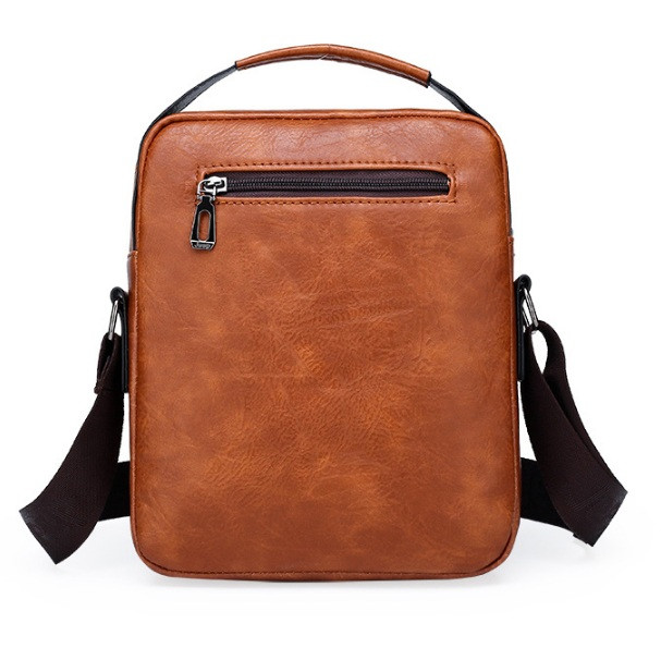 Мужская сумка планшетка Jeep повседневная, барсетка сумка-планшет для мужчин эко кожа Светло-коричневый - фото 8 - id-p1879075452