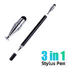 Стилус SP2 універсальний 3в1 для планшета/смартфона. Стилус-ручка для сенсорних екранів, фото 2