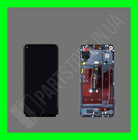 Дисплей Huawei Honor 20 / Honor 20 Pro / Nova 5T / Nova 5T Pro з сенсором та рамкою, чорний (оригінальні комплектуючі), фото 1