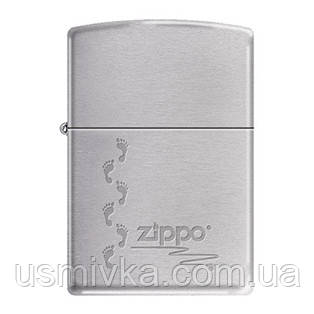 Бензиновая зажигалка Zippo 324632 ZIPPO FOOTPRINTS BLACK ICE., фото 1