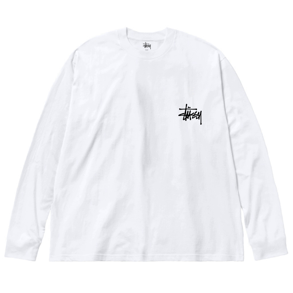 Білий лонгслів Stussy унісекс Стуссі Стассі