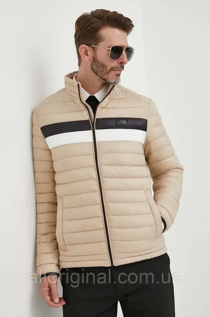 AllOriginal com ua Куртка Karl Lagerfeld чоловіча колір бежевий перехідна РОЗМІРИ ЗАПИТУЙТЕ, фото 1