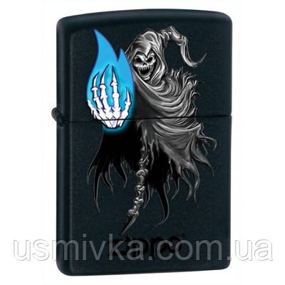 Запальничка Zippo 28033 GHOSTLY FLAME чорна 28033, фото 1
