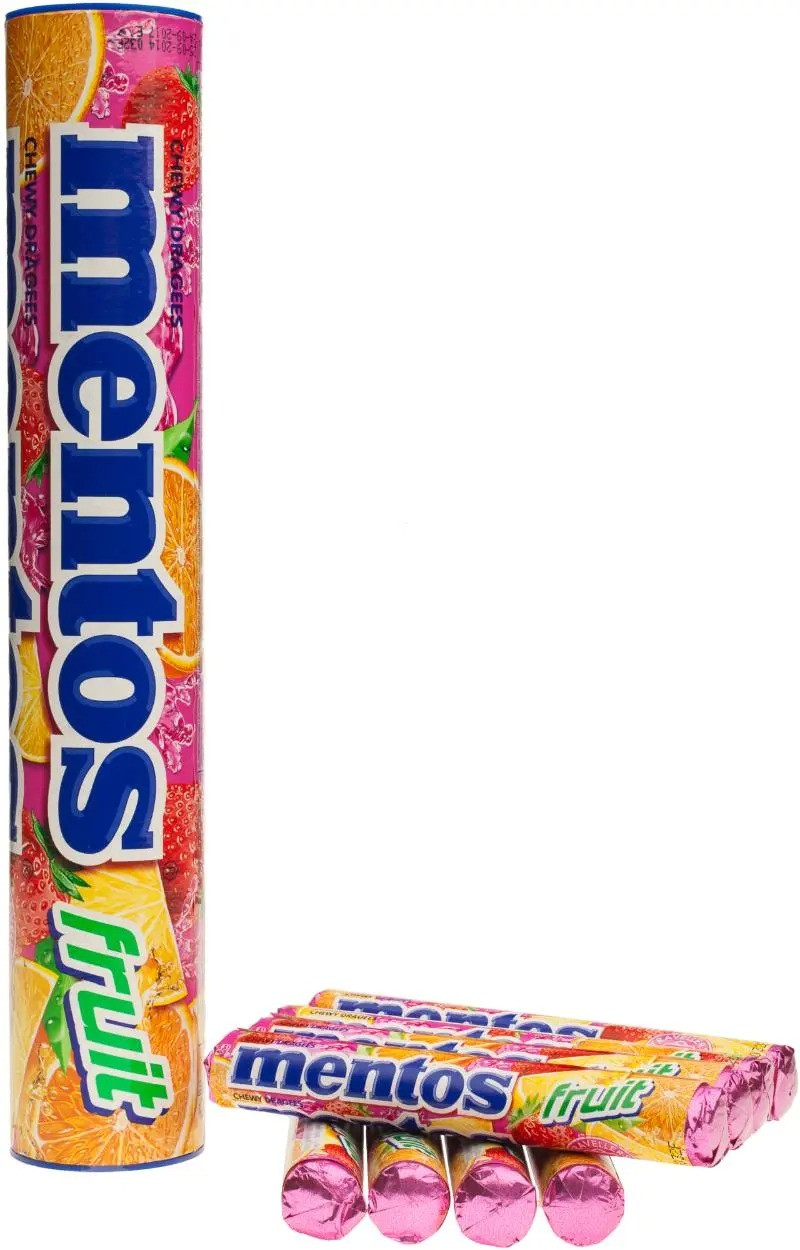 Драже Mentos Jumboroll Fruit 8x37g
