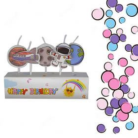 Свічки для торта фігурки і написи